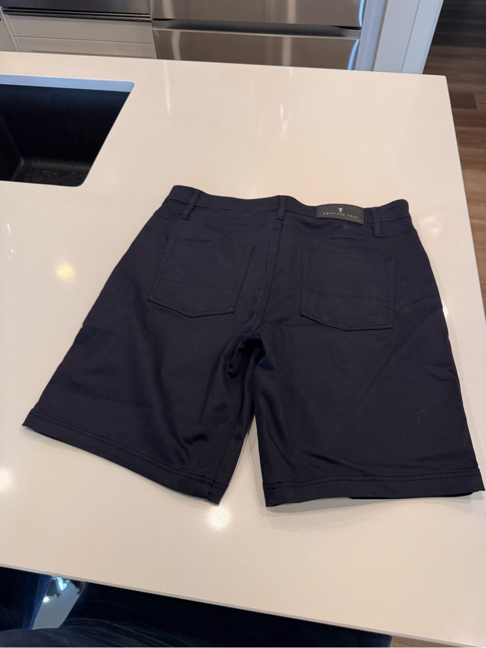 American Tall Men's Black Flat Front Shorts by Bonobos